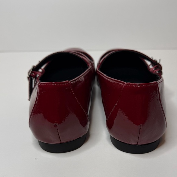 New Steve Madden Women's Mary-Jane Ballet Patent Flats in burgundy Red Size 8 - Picture 7 of 12